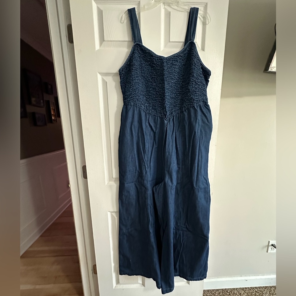 American Eagle Outfitters Blue Jean Jumpsuit